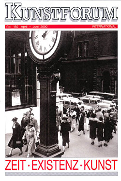 Kunstforum International, Band 150, Titelseite
