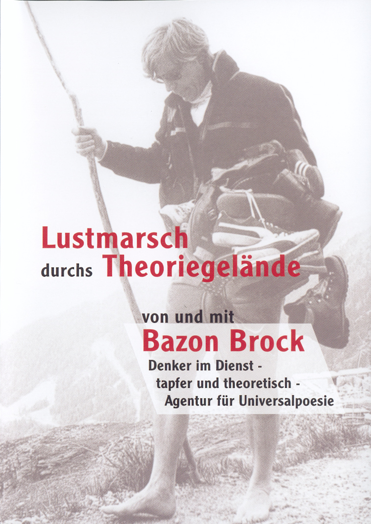 Lustmarsch durchs Theoriegelände | DVD-Cover. Gestaltung: Gertrud Nolte.