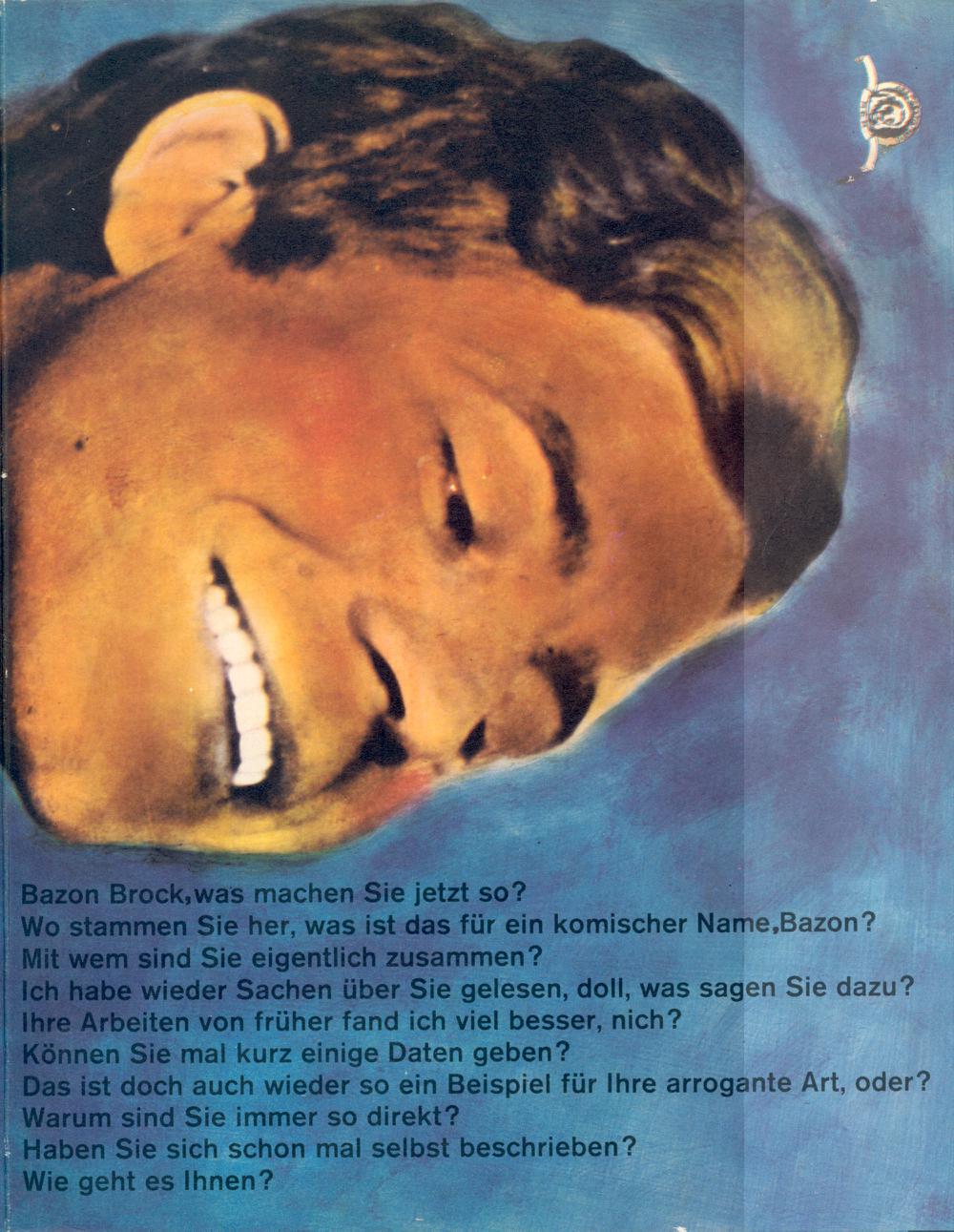 Bazon Brock, was machen Sie jetzt so? | Titelseite