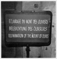 Eclairage du Mont des Oliviers | Beleuchtung des Ölbergs | Illumination of the Mount of Olives