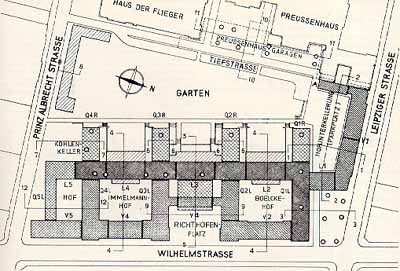 Gesamtplan des Reichsluftahrtministeriums, Bild: (Bauwelt 1937, Heft 8).
